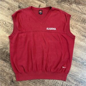 Vintage Alabama Crimson Tide Sweater Vest Mens XL Maroon Football Nike 2000s